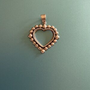 Elegant 925 Sterling Silver Heart Pendant